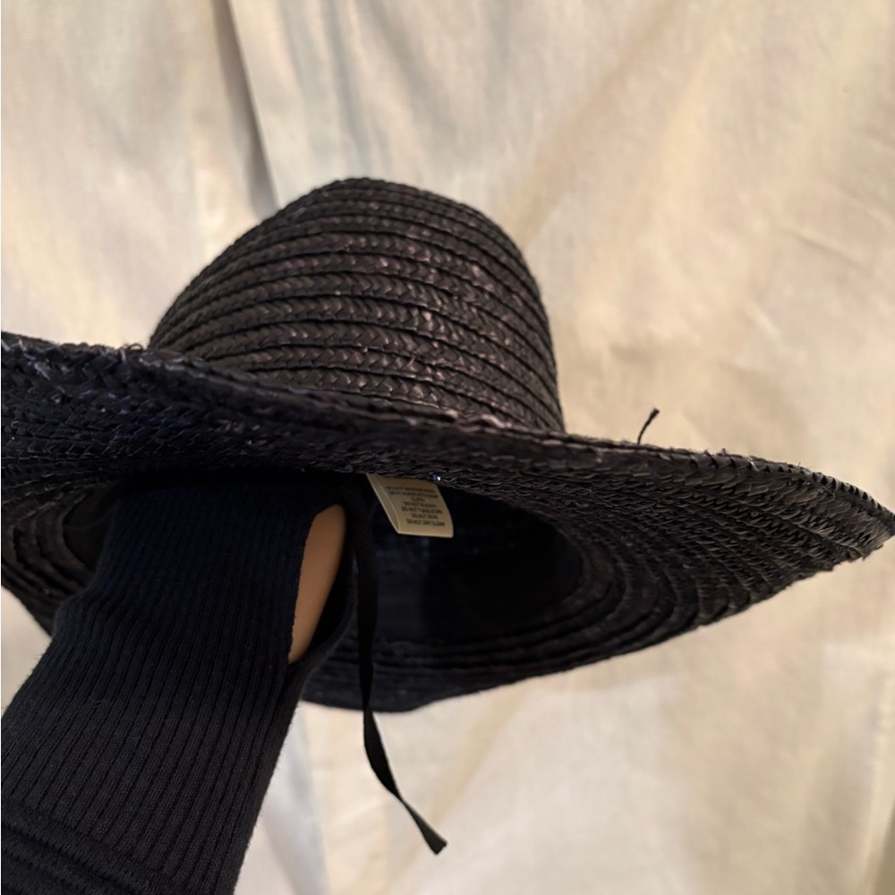 Free People Black Straw Hat - Picture 5 of 7
